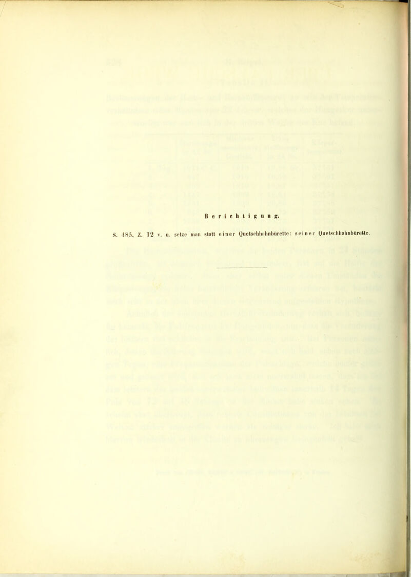 Berichtigung.