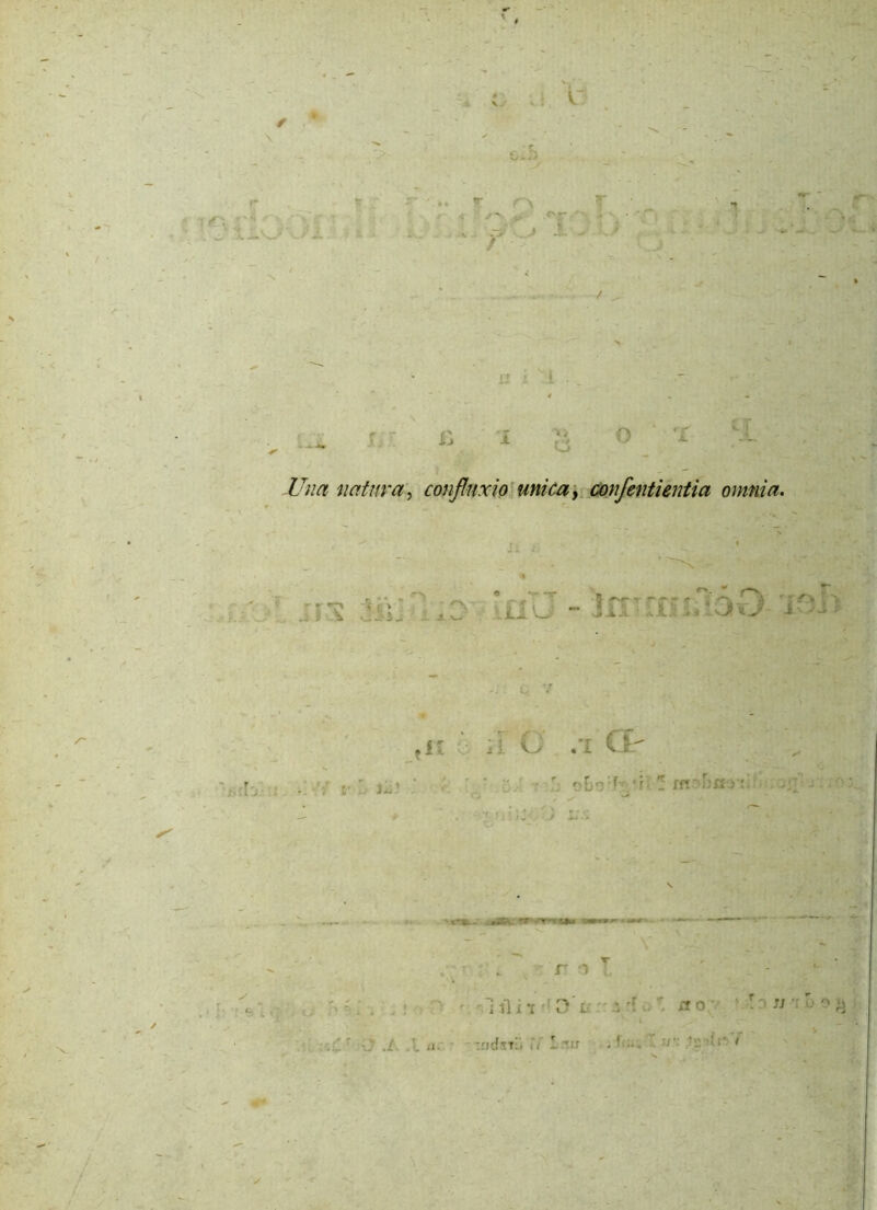 JI \y ! i'* ■ v » r\ T ... ■ .«'rf'-. K - f - 1 ■ II .! 1 ■ ä ° Um natura, conßnxio uni ca, confentientia omnia. - - inin : • -j:<j v'- li I- r J~' n C .1 Ct , ^ * r -J .1 n. ’ _ r o l. - ' t nlfixaifO'30' t toinü :ndsTÜ iV I irr - ’ ’ 1