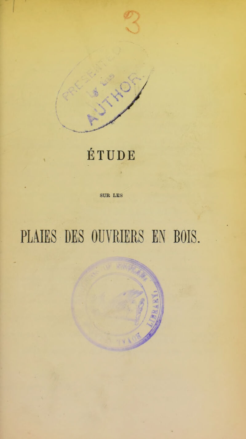ETUDE SUR LES PLAIES DES OUVRIERS EN BOIS