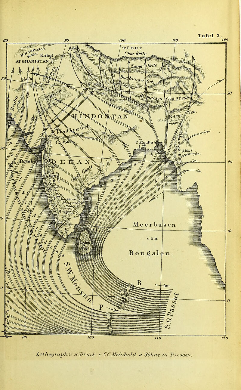 so 100 Tafel 2. no ao Lithographie u.Druck v. C.CJieinTioJd u.Sohne m Dremhm.