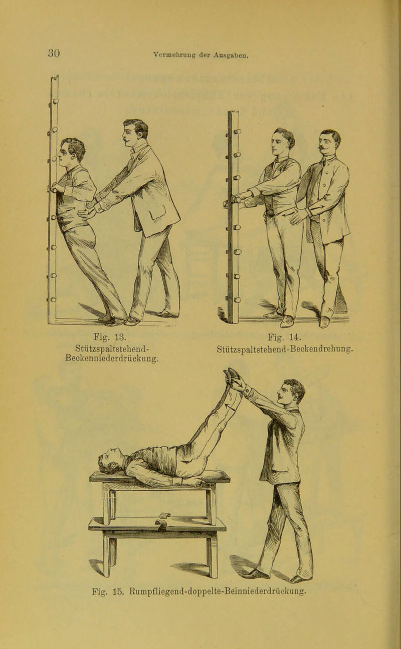 :-io Fig. 15. Kumpfliegend-doppelte-Beinniederdrüek'ung.