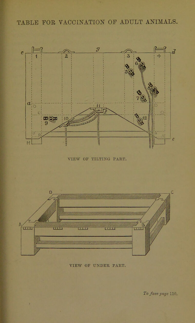 c VIEW OE TILTING PART. VIEW OF UNDER PART.