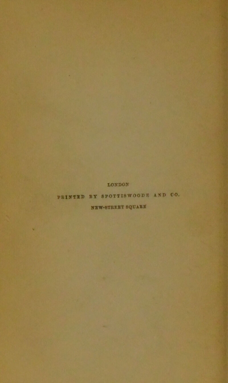 LOSDOS PRINTED BT 8POTTIBWOOD K AND CO. SBW-BTREKT SQUAB*
