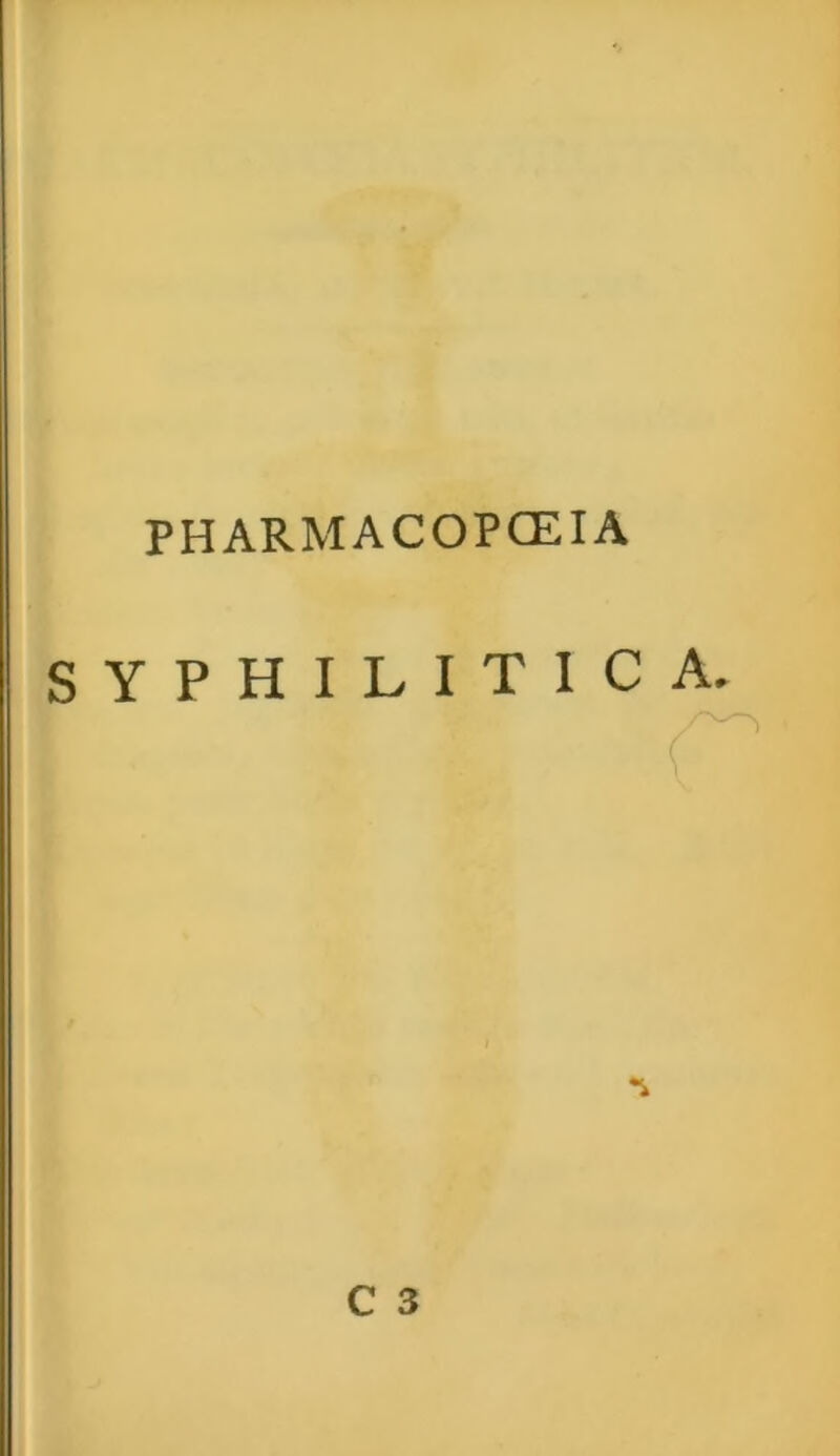 PHARMACOPCEIA S Y P H I L I T I C