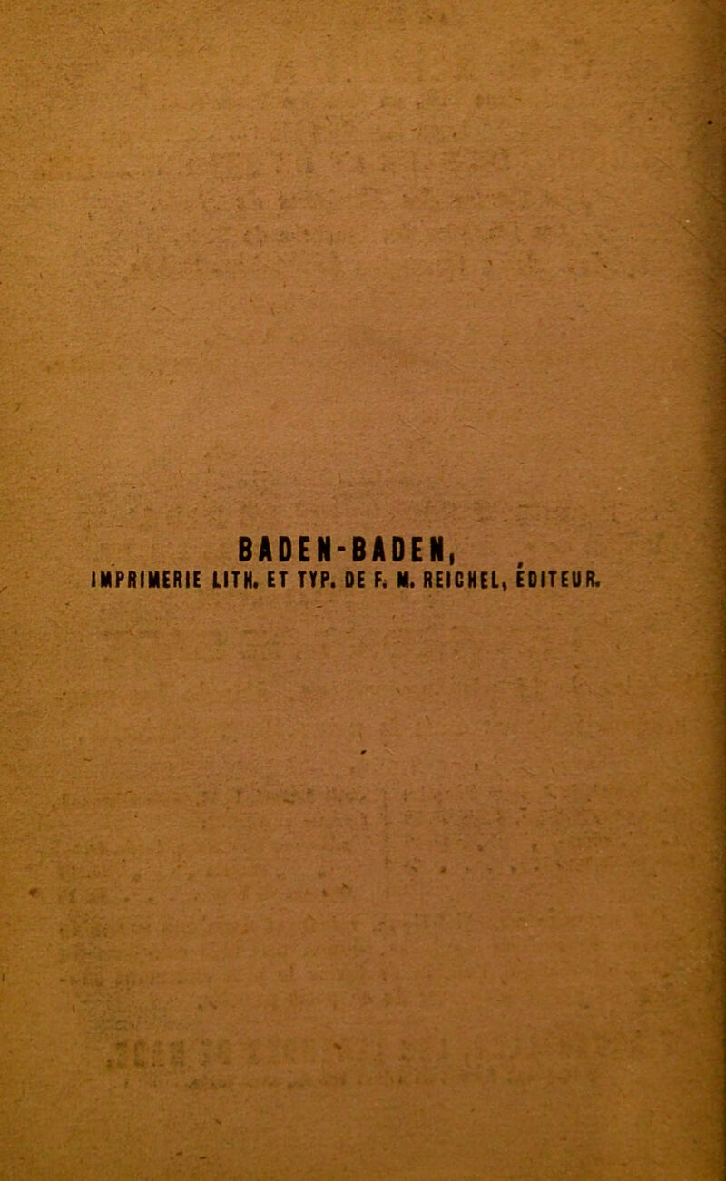 IMPRIMERIE LITH. ET TVP. DE Fi M. REICHEL, ÉDITEUR.