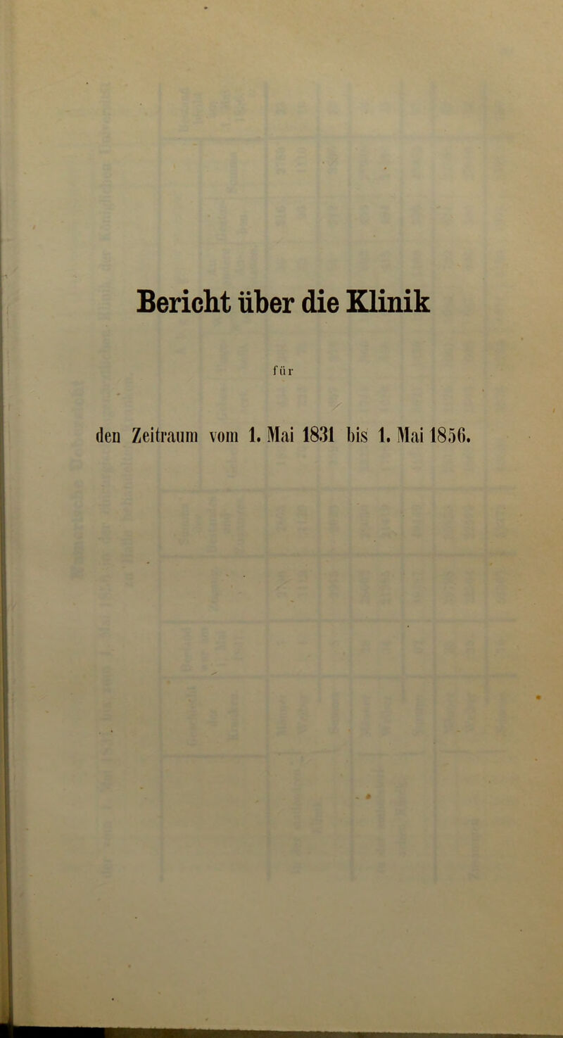 Bericht über die Klinik fin-