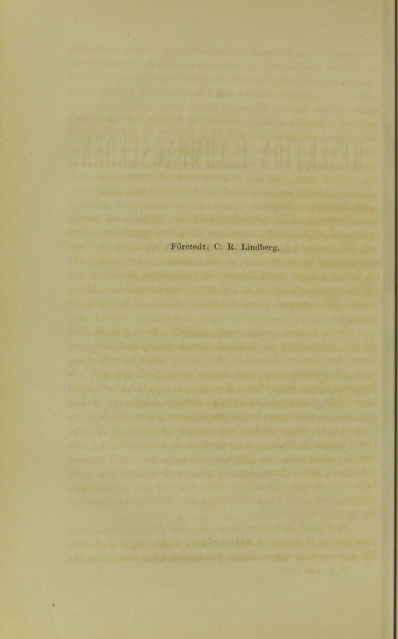 I t i » * V . Pöretedt: C. R. Lindberg.