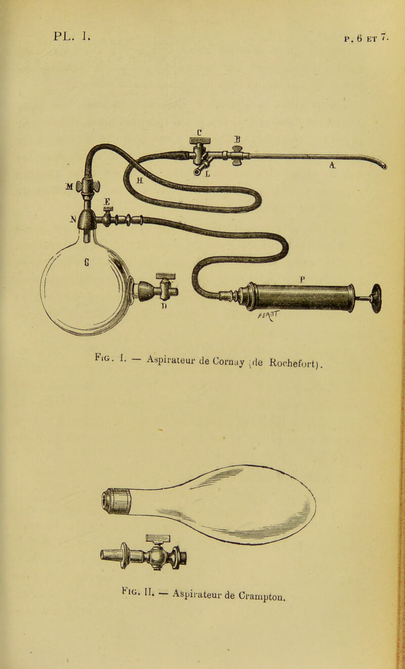 P. 6 ET >• hiG. II. — Aspirateur de Crampton.