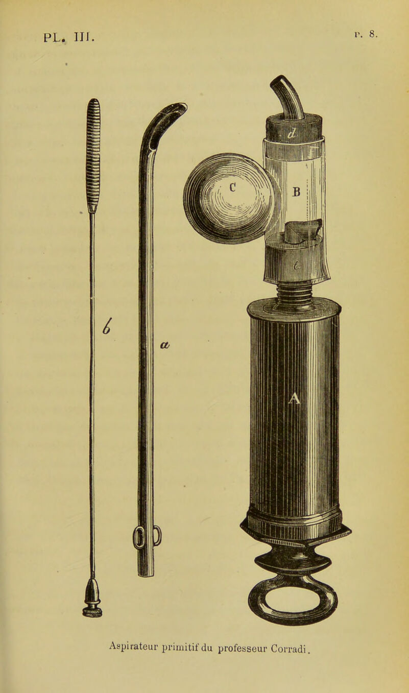 Aspirateur primitif du professeur Corradi.