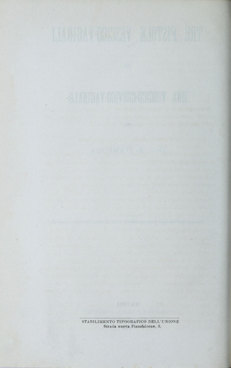 STABILIMENTO TIPOGRAFICO DELL’UNIONE Strada Duova Pizzofalcone, 3.