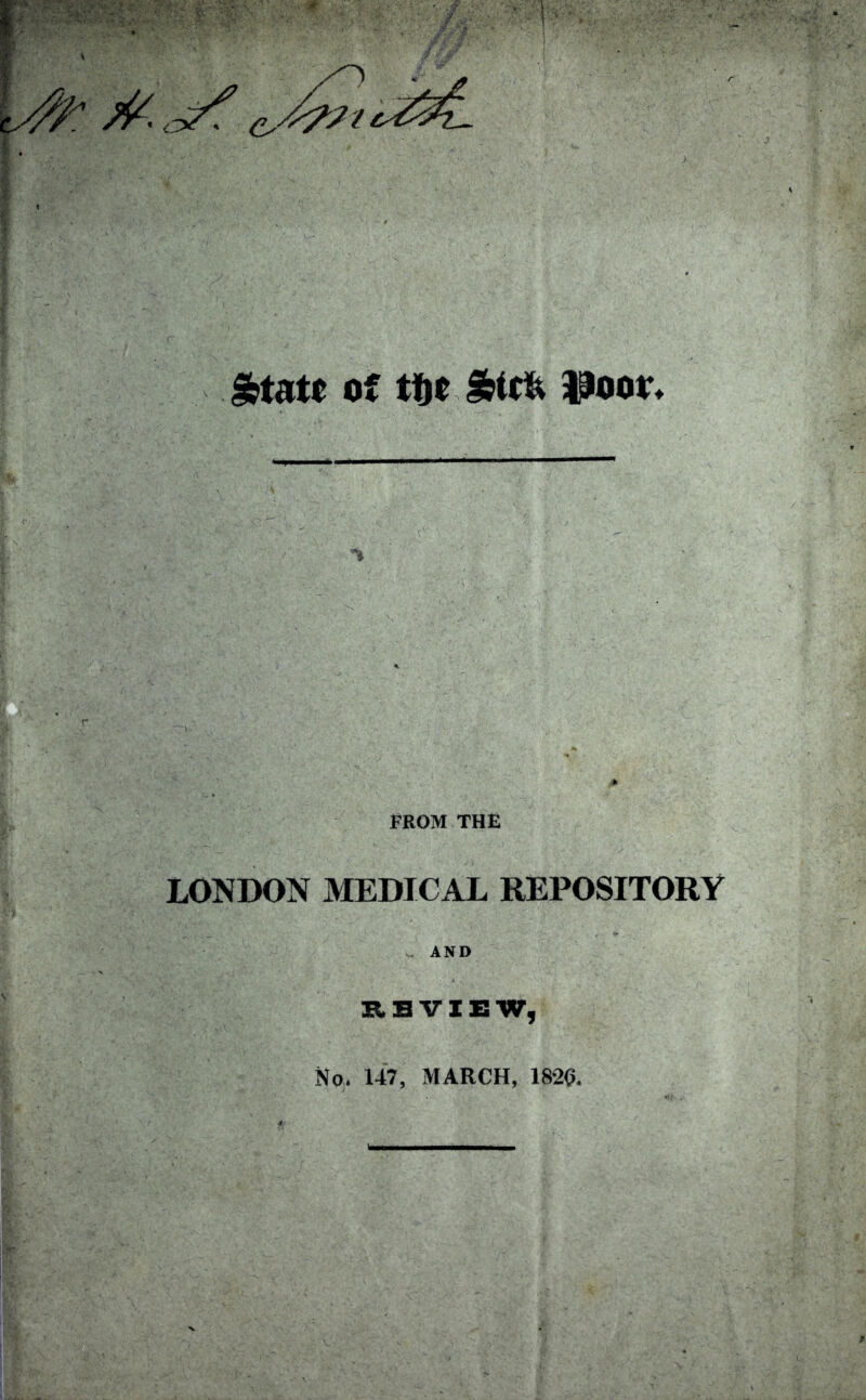 gfeiat* of tftr&tcfc Woor* FROM THE LONDON MEDICAL REPOSITORY AND REVIEW, No, 147, MARCH, 182<?.