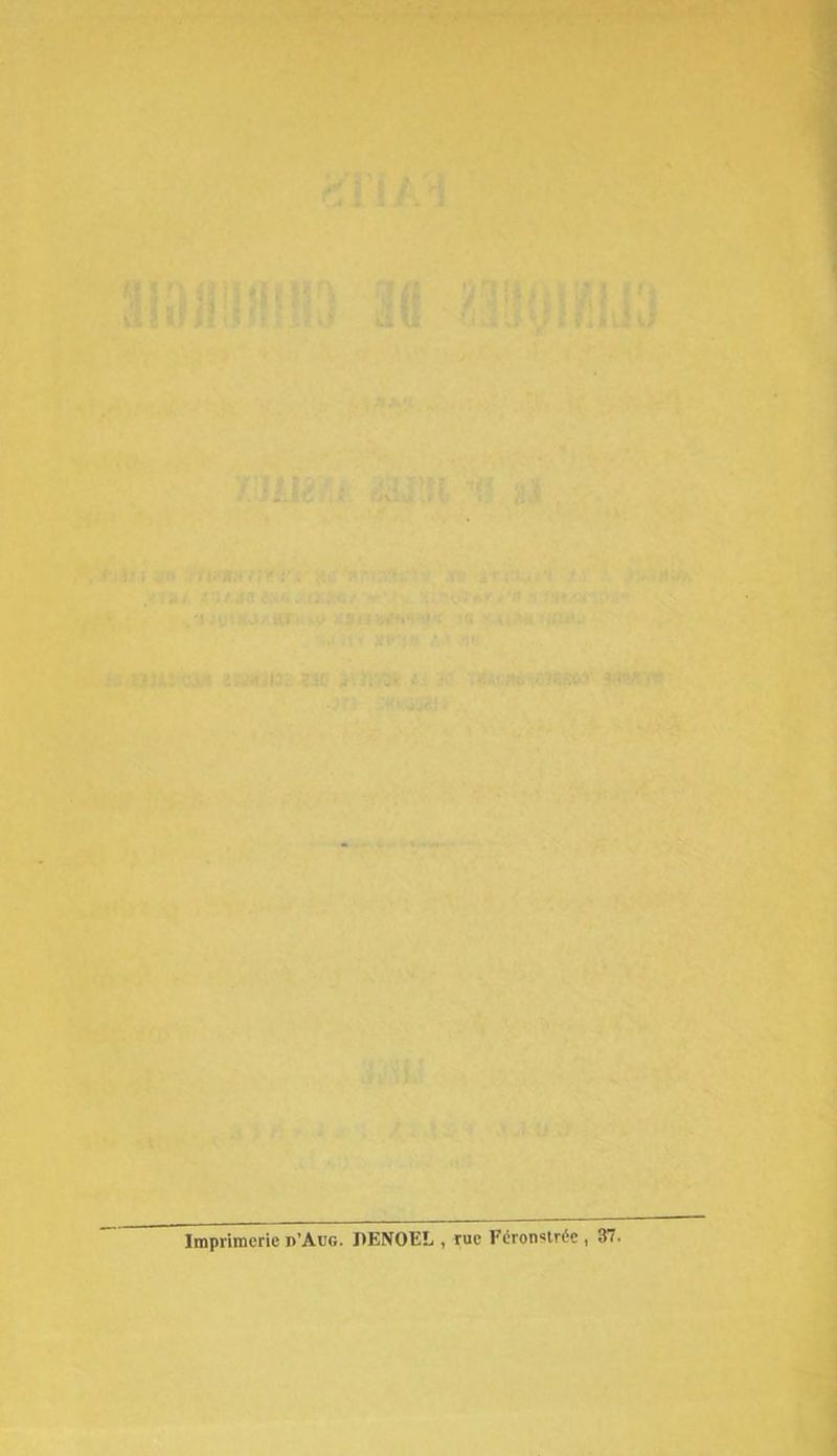 Imprimerie d’Abc. PENOEL , rue Fcronstréc , 37.