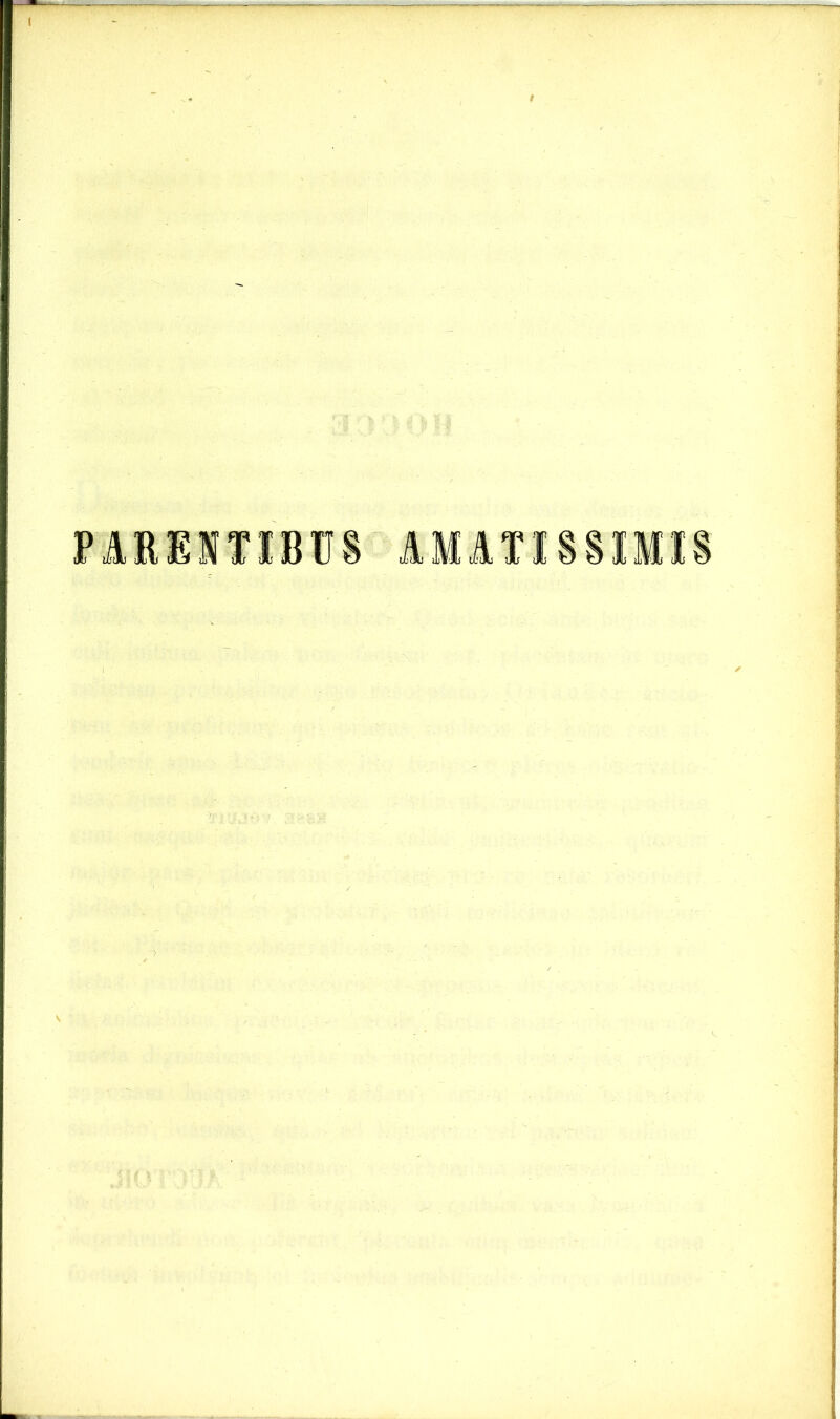 PARENTIBUS AMATISSIMIS