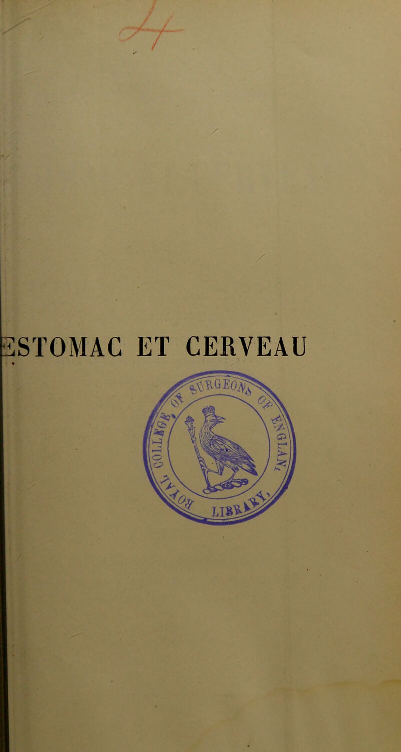 ESTOMAC ET CERVEAU