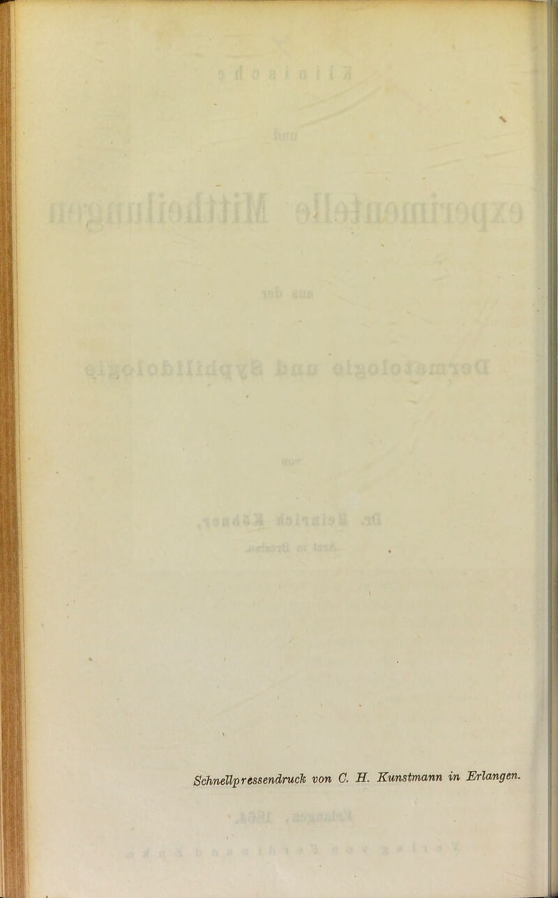 SchnelleressendrucTt von G. H. Kunstmann in Erlangen.