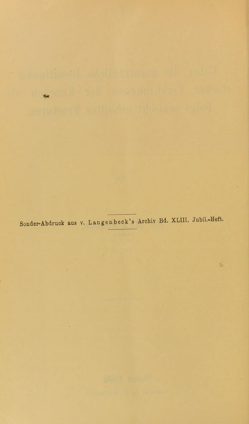 beck’s Archiv Bd. XLIII. Jubil.-Heft. Sonder-Abdruck aus v. Langen
