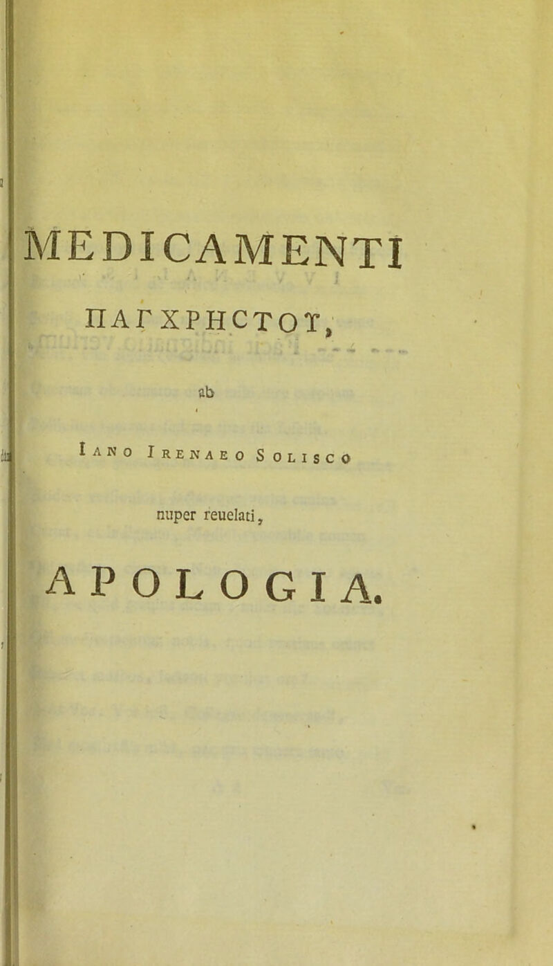 MEDICAMENTI nAr xphctot, i Ai L i ** *■ * ab 1! 1 A N O IREKAEO Sousco nuper reuelati,