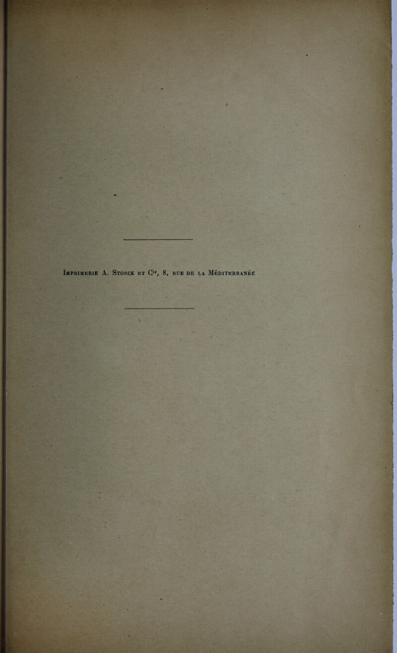 Imprimerie A. Storck et Cie, 8, rue de la Méditerranée