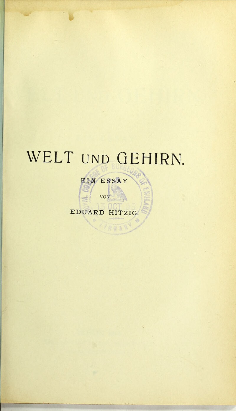 Eiw ESSAY / VON EDUARD HITZIG.