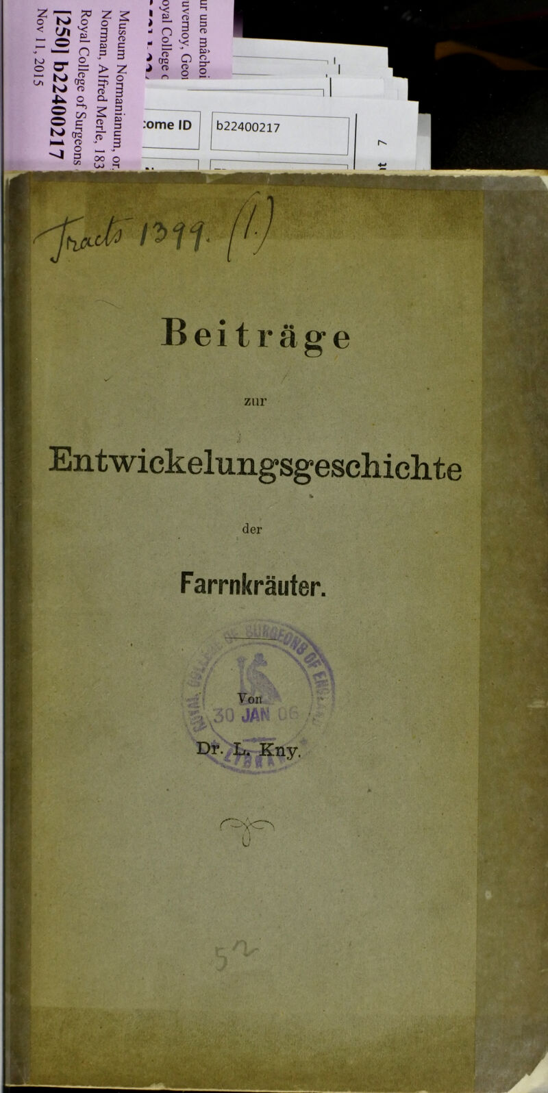 Z 1 £L < fD •-t C o o c Vi O c > ti m n 3 o 3 fD 3 n 3 3 cT CTQ O 03> O rT > Z o J k fl) fD O o_ OQ 35 Beiträge zur Entwickelungsgeschiclite der Farrnkräuter. Von Dr. L. Kny. zm 1 ‘-‘4