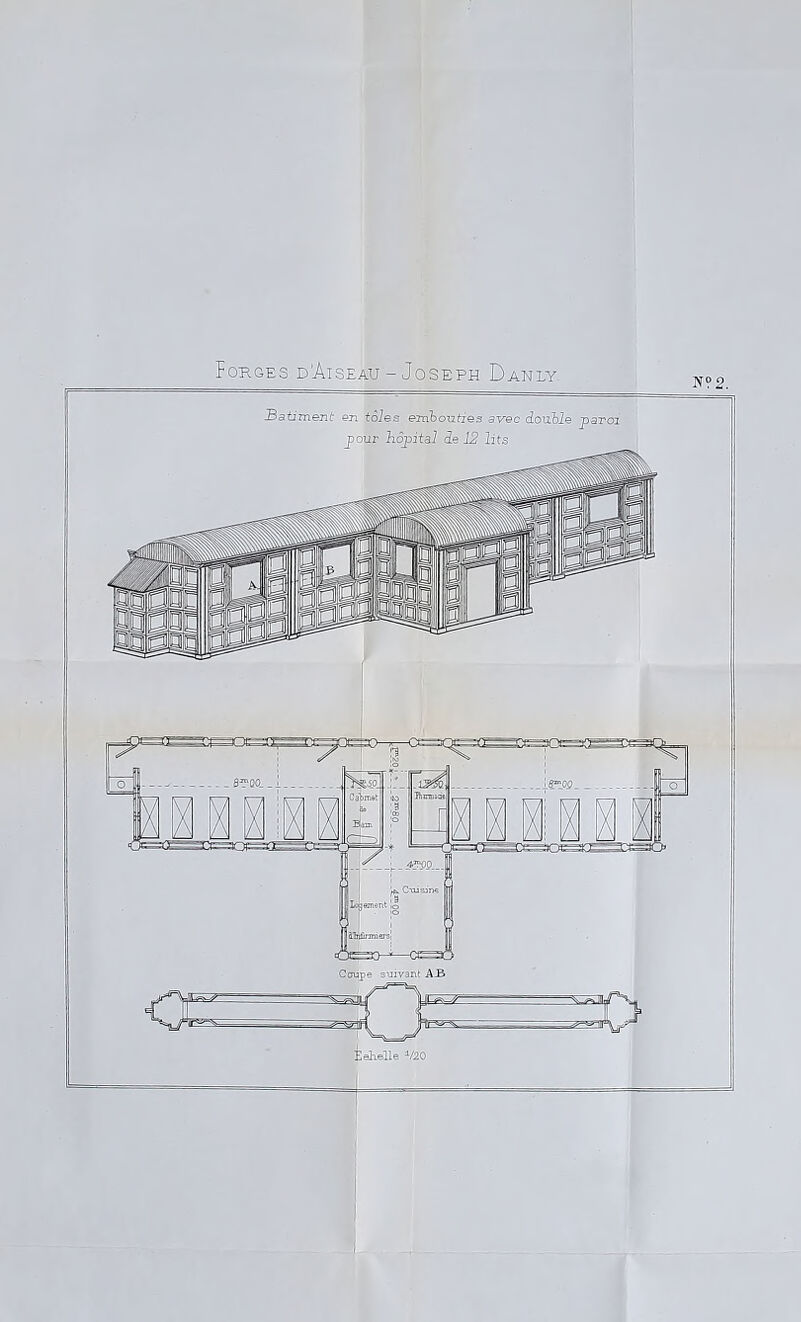 Potages d’Aiseau - Joseph Danly n?2. Coupe suivant A-B ÉeKelle 1/20