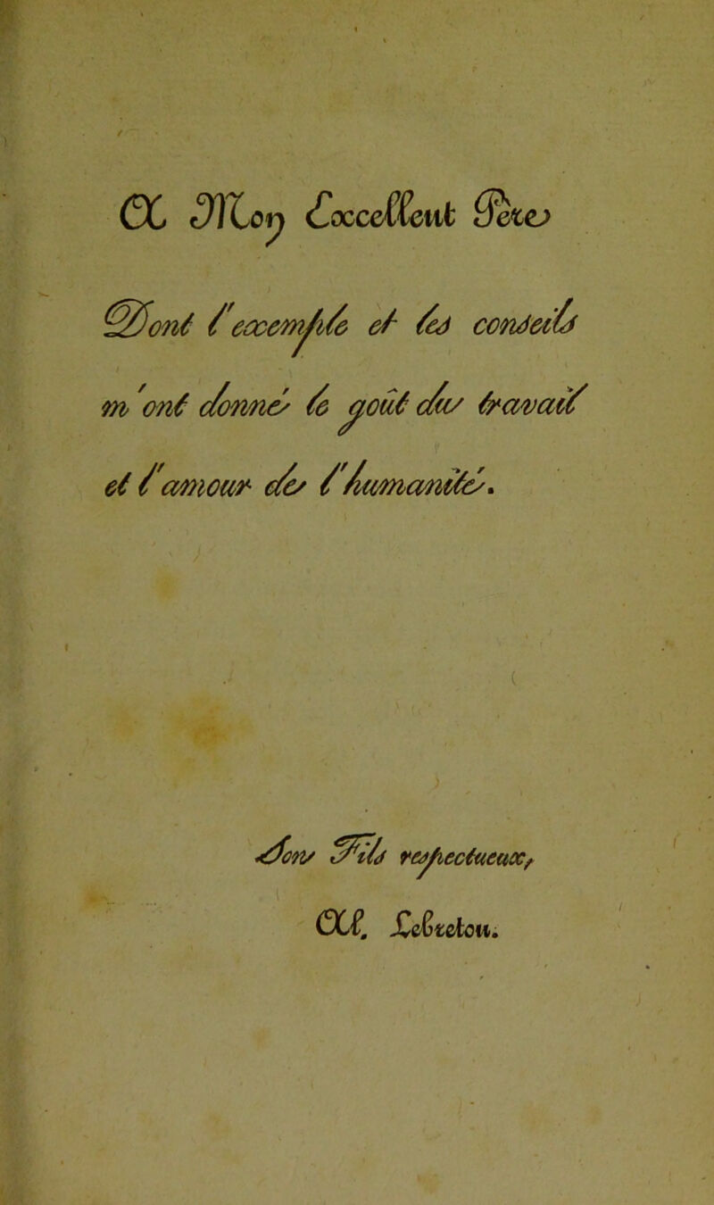 1 a Mop (foccef&ut deto ^^oné /'eccem^/ô /éà ccnàdù m ané (/omic^ de ^cüê c/u/ &a^ai^ eé /'cmioar' edc/ /^umcmiô^* ( ^C9t/ reà^eciueucCf GUI, Xc^«ctow.