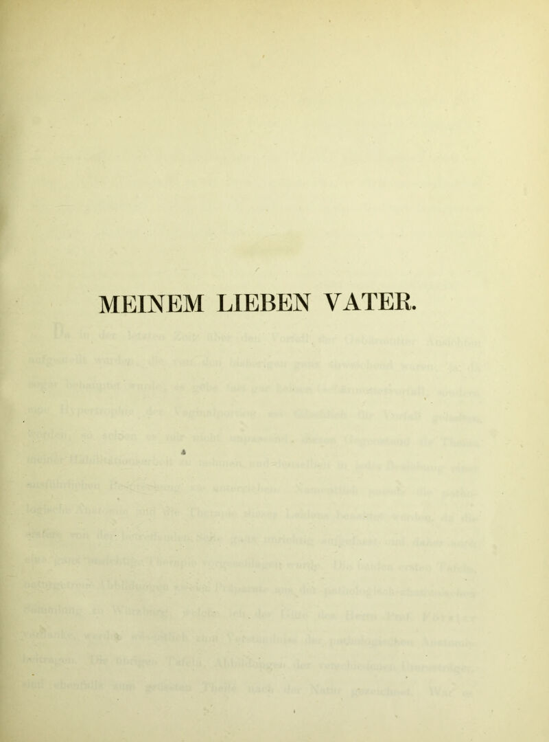 r MEINEM LIEBEN VATER.