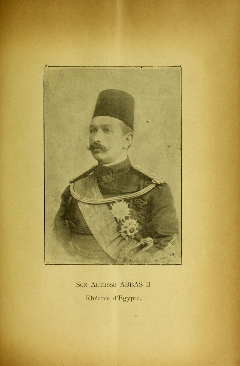 Khédive d’Egypte.