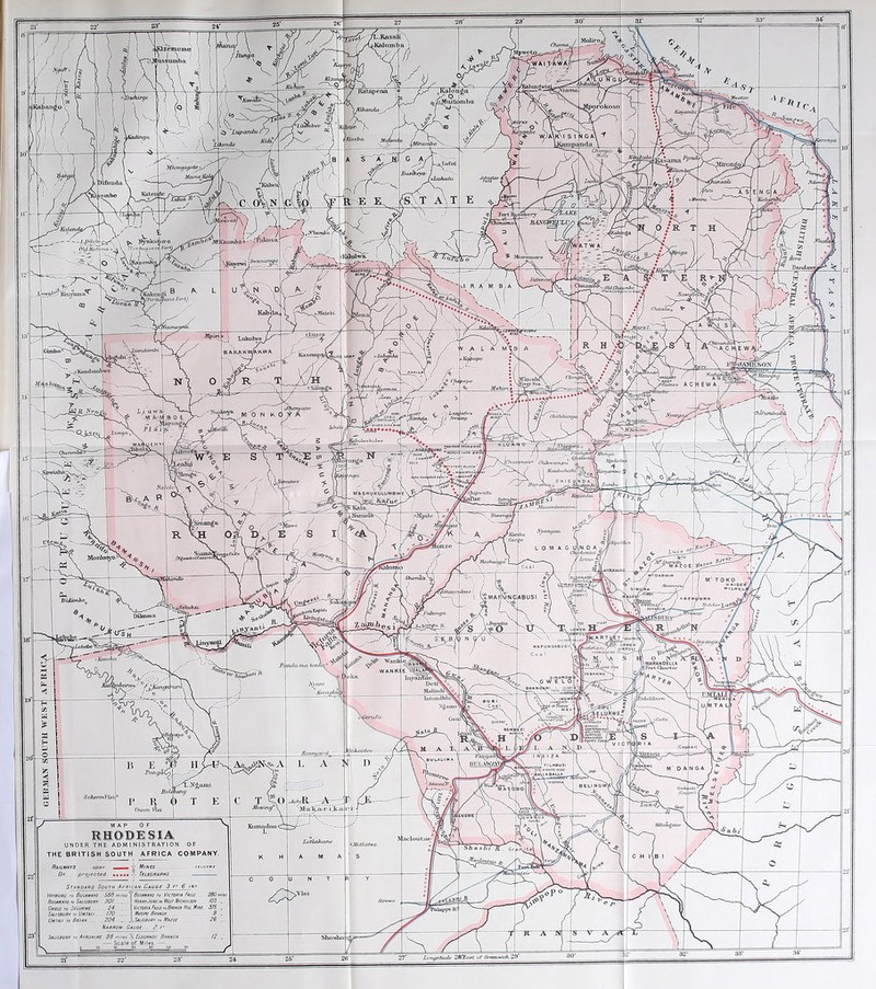 Voiajv ^Kalinnl)a RHODESIA BRITISH SOUTH AFRI