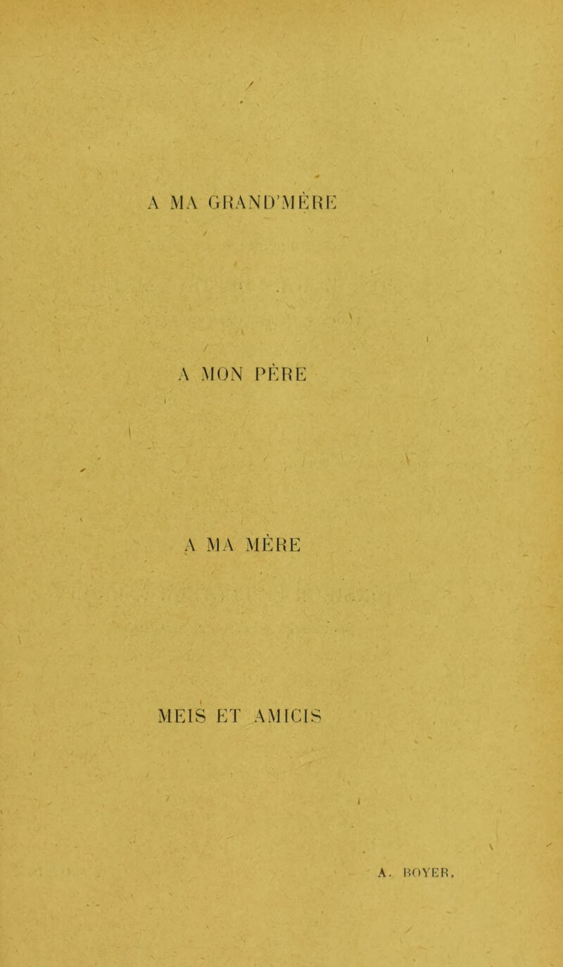 A MA GI^ANIVMKRK A MON PKUE A MA MERE MEIS ET AMICIS A. noVER.