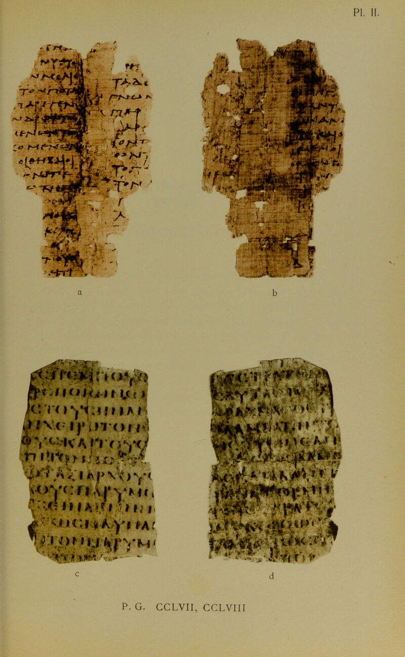 PI. II. k‘Tn*|y;jjnAt^ I A P vV ) Y ivOYf.riiCi'YKi IMAÙ» 5,»l} P. G. CCLVII, CCLVIII
