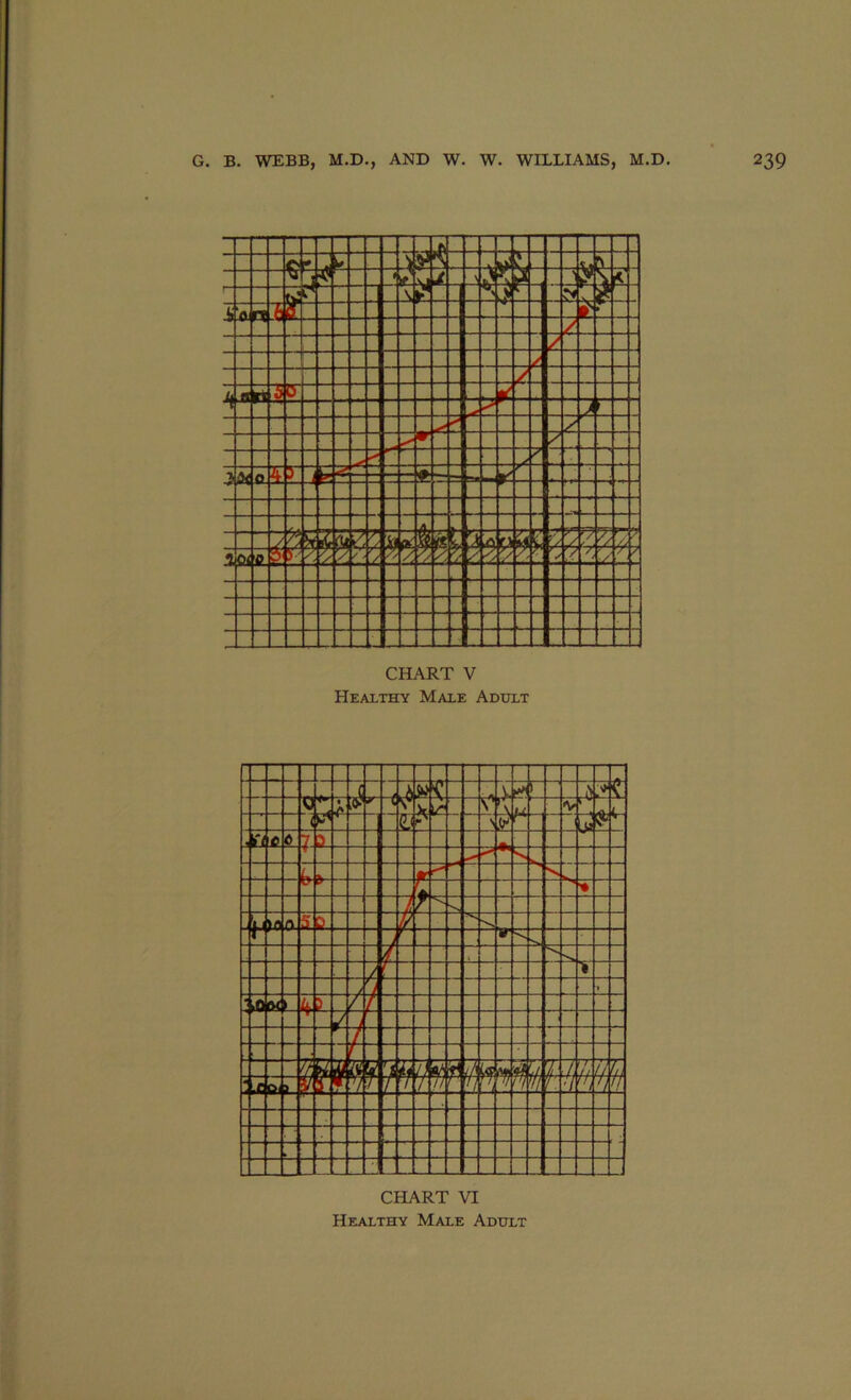 CHART V Healthy Male Adult CHART VI Healthy Male Adult