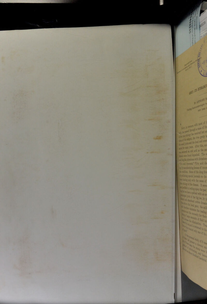 ■ Its eth OlOG^ ri> of^ dorr. ,jinassof''“ w:«ceiTeai)nt8« i tote were I isJEagM pbvsiciiDs with literature I tra idj dyscraa*,” “Uric acid dia ifjchmug Iweses of innrai [tkraiditkiiL Some of the dreg firn; lislmg special jooreals on the I wdeilk only with the cause of f the disease. It seem ^e a patient with an 'k 5,j ^ tx. “®«ofit*