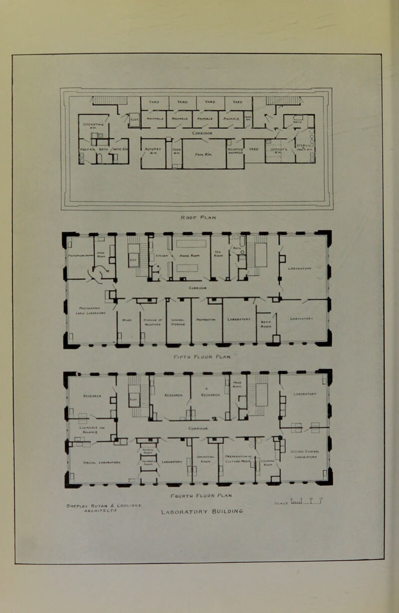 Fourth Floor Plan 5mt»»ic* Rutah L CO0U06C AKCMirttM UJJ Laboratory Buiioinc