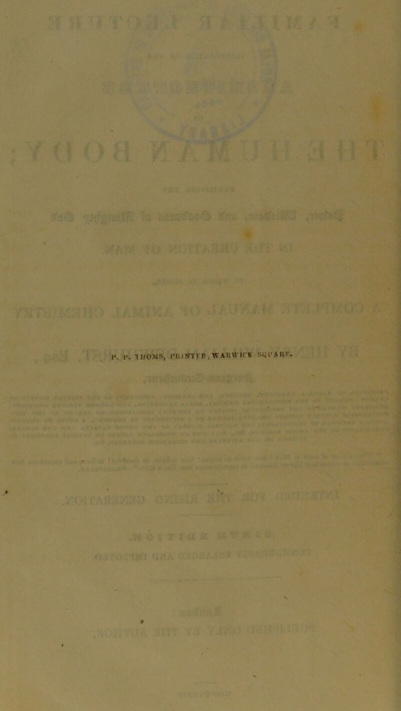 <1 p. I*. THOMS, PIUSTPB , IF AHWIOK SQl'ARP. ’“I »