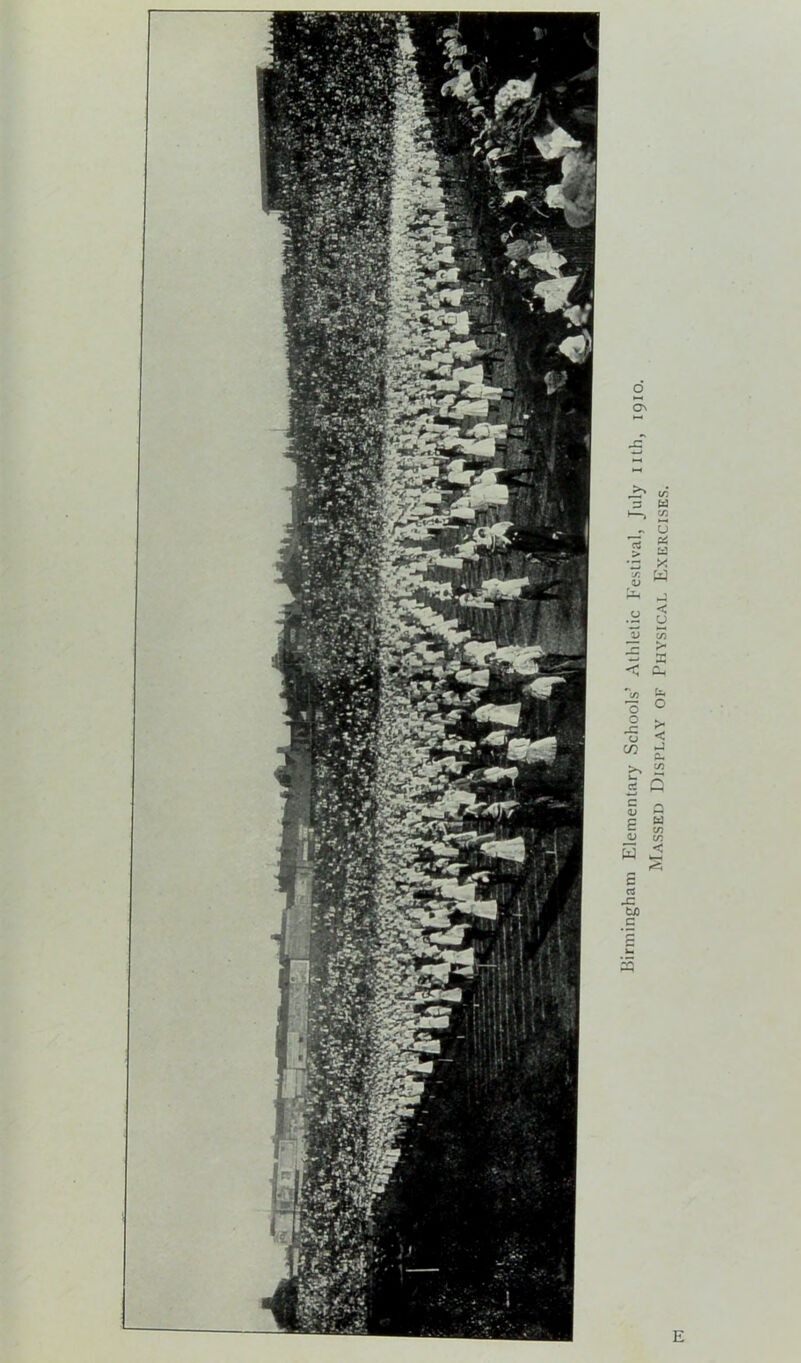 Birmingham Elementary Schools’ Athletic Festival, July nth, 1910. Massed Display of Physical Exercises.