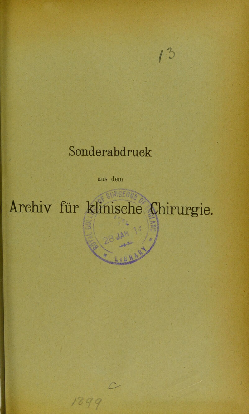 Sonderabdruek aus dem