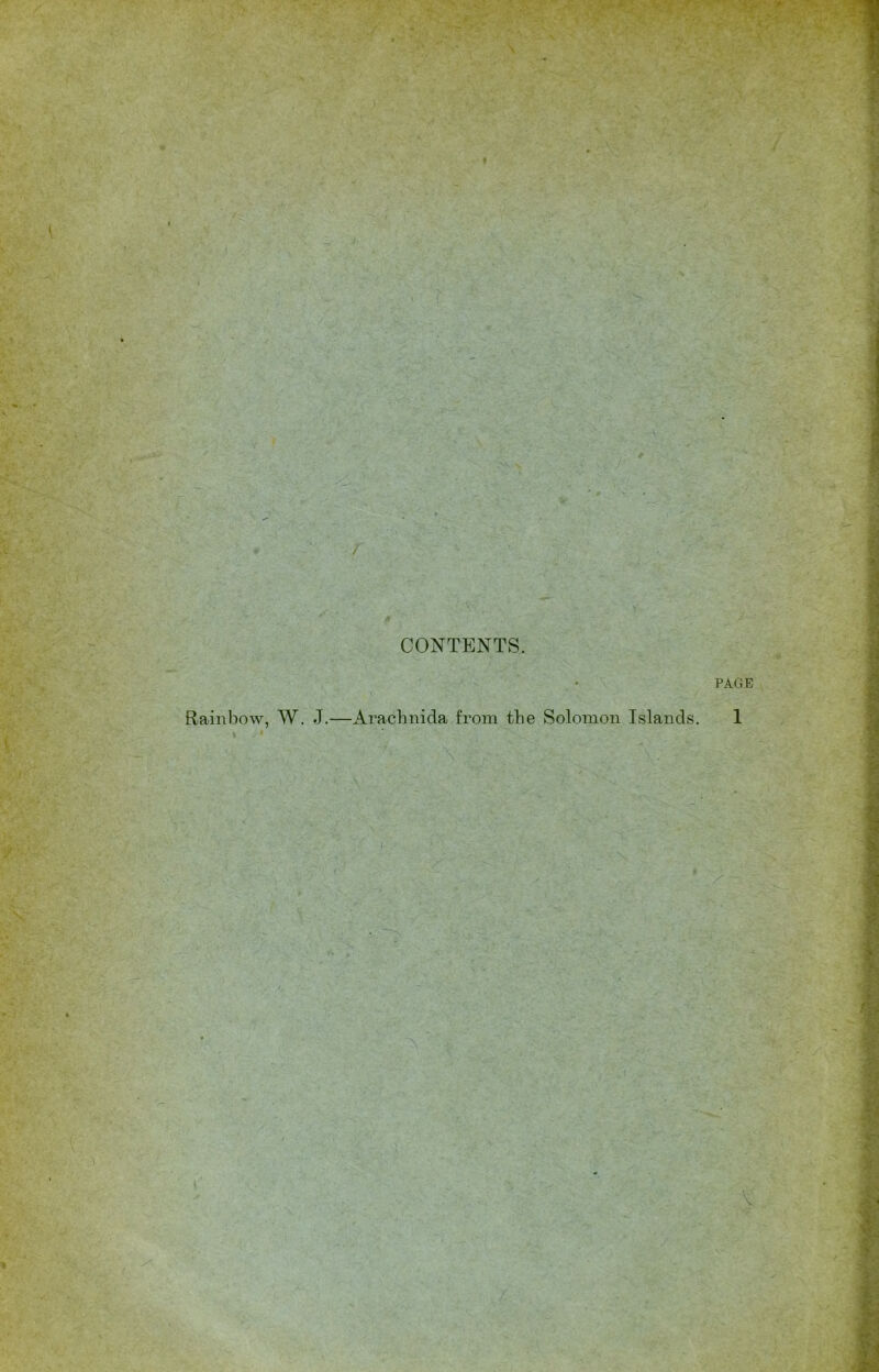 CONTENTS. PAGE