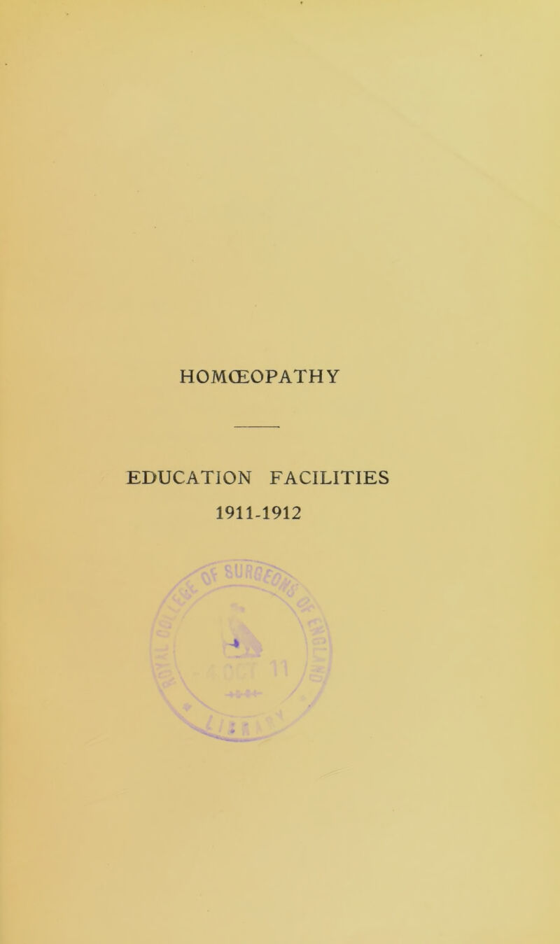 EDUCATION FACILITIES 1911-1912