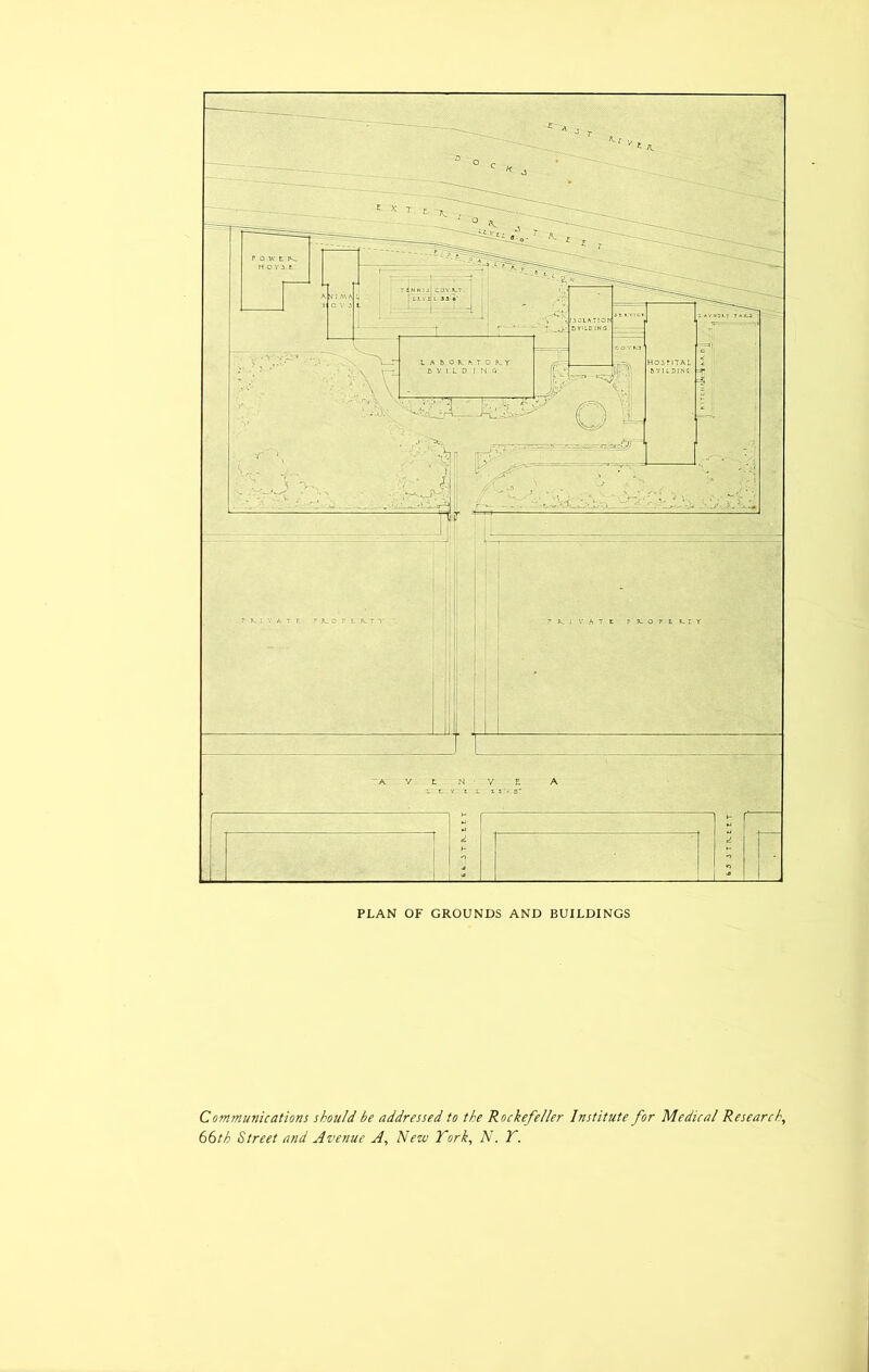 Communications should be addressed to the Rockefeller Institute for Medical Research, 66th Street and Avenue A, New York, N. T.