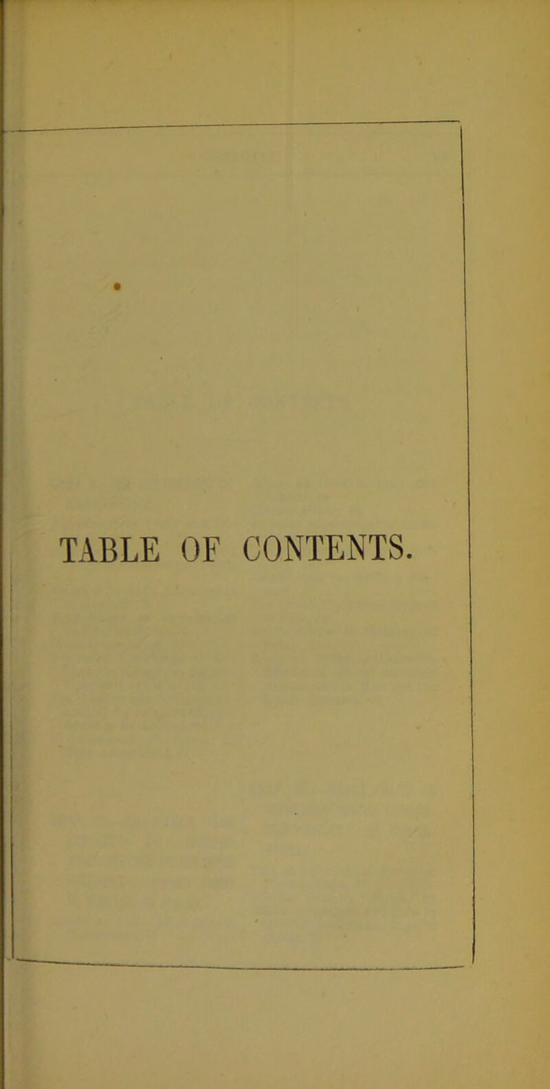 TABLE OF CONTENTS.