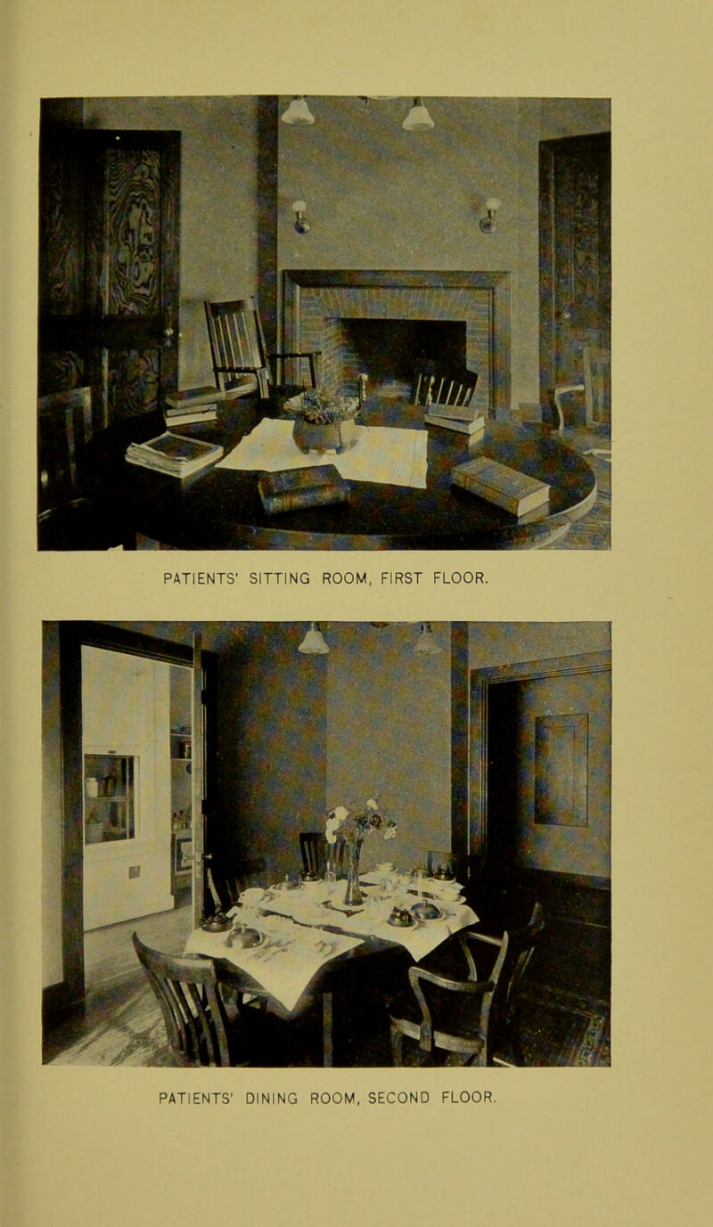 PATIENTS’ DINING ROOM, SECOND FLOOR.