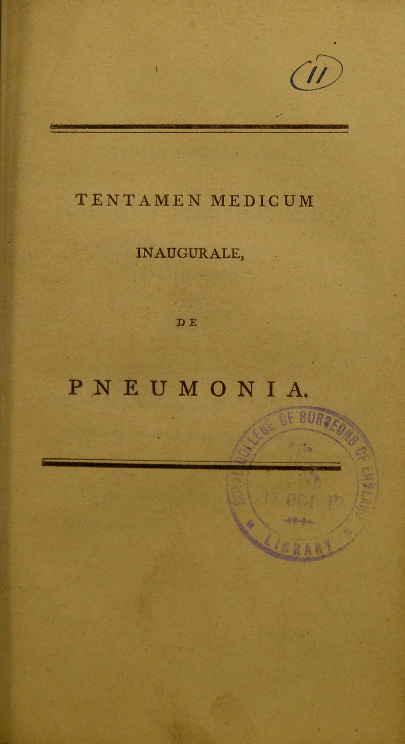 a TENTAMEN MEDICUM D E