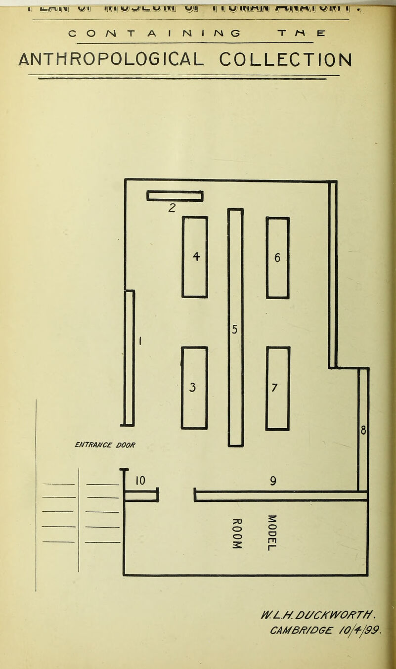 u V/'IJ I|T/II IJWS lj I U; l,*/||«:|IMi r^l\ljTf-VI I l| CO/MT A I NI/MG TME: ANTHROPOLOGICAL COLLECTION