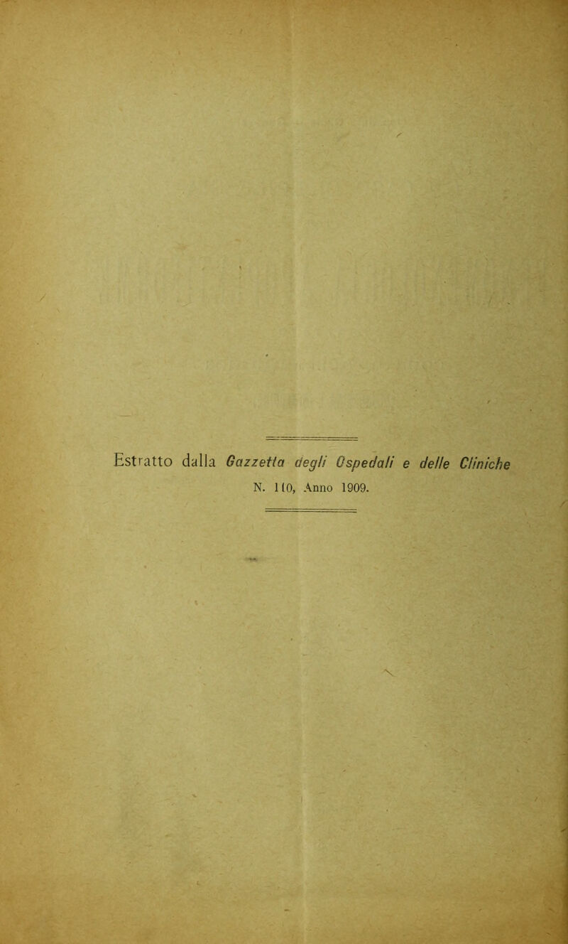 Estratto dalla Gazzetta degli Ospedali e delle Cliniche