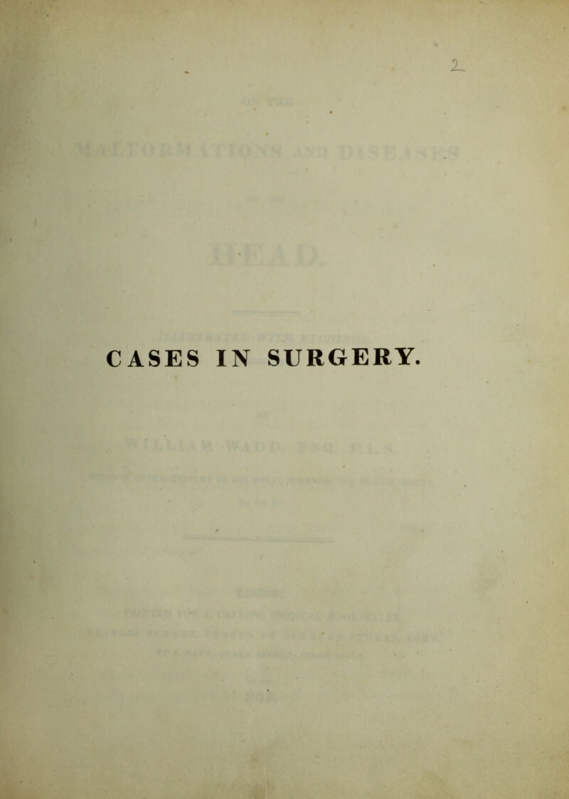 CASES IN SURGERY.