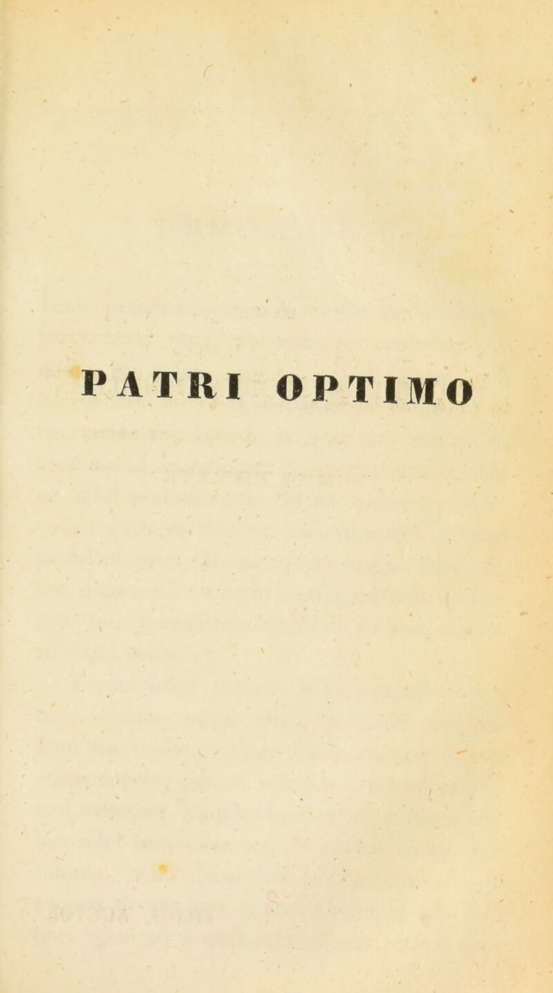 PATRI OPTIMO