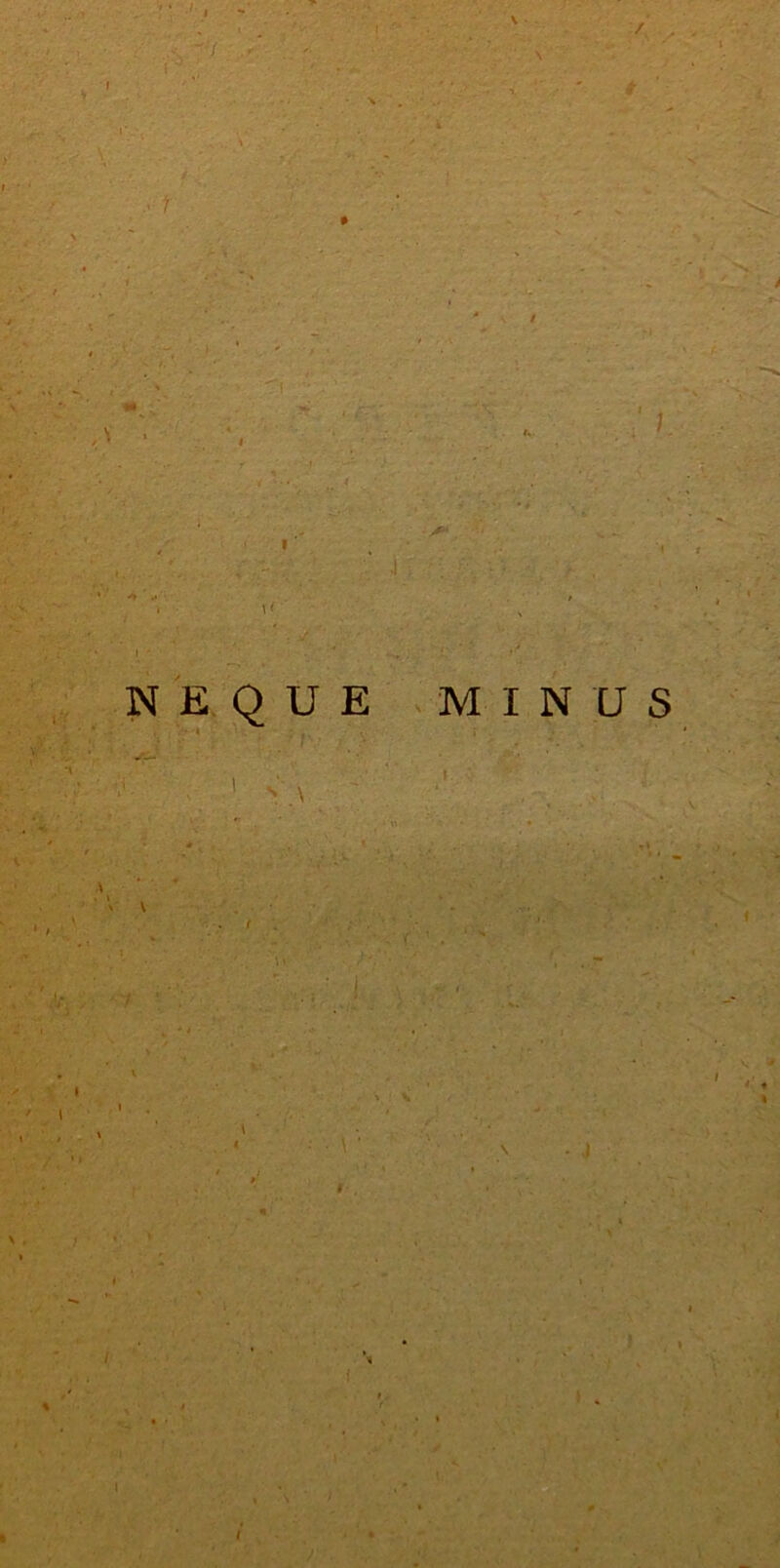 / NEQUE f• • '\ . MINUS