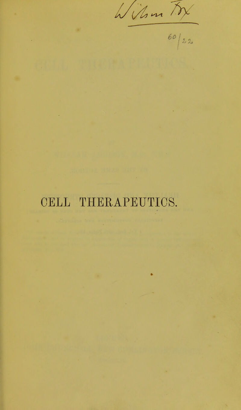 CELL THERAPEUTICS.