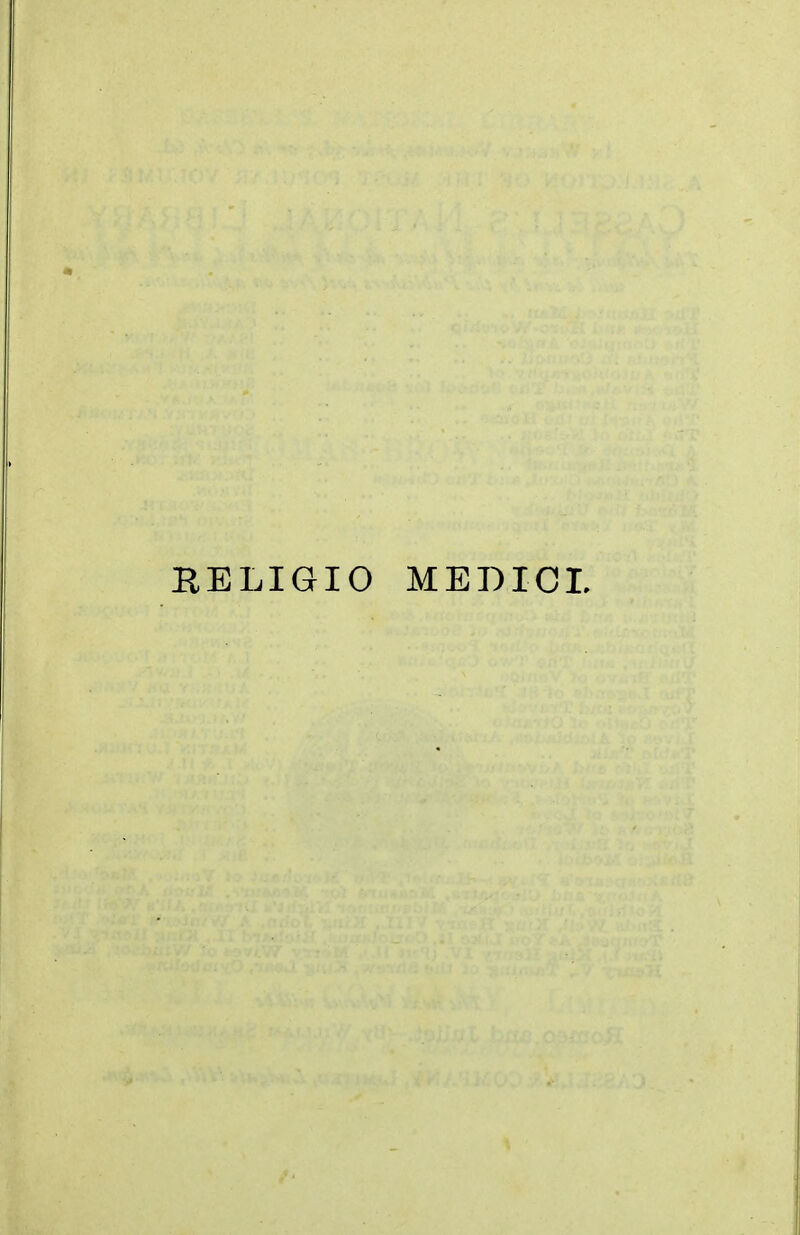 EELIGIO MEDICI